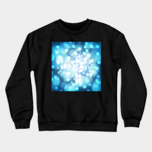 Bokeh snowflake lights Crewneck Sweatshirt